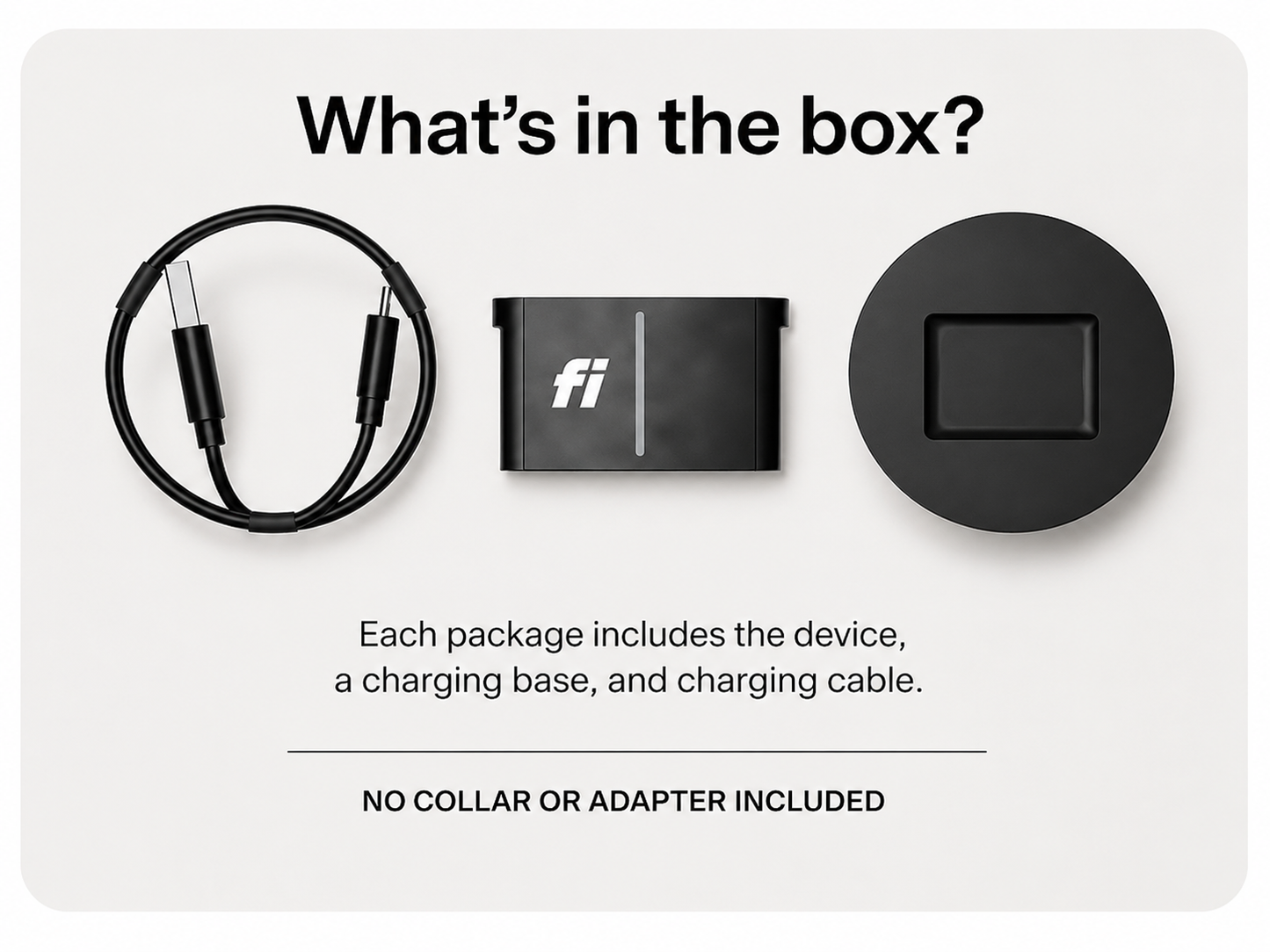 Fi Series 3+ tracker package contents
