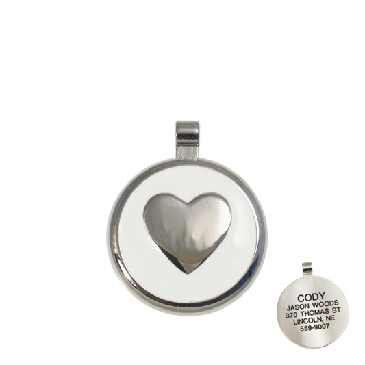 Round Heart Shaped Tag