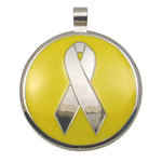 LuckyPet Awareness Ribbon Jewelry Tag in yellow