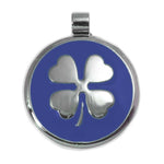 LuckyPet clover jewelry pet ID tag in blue