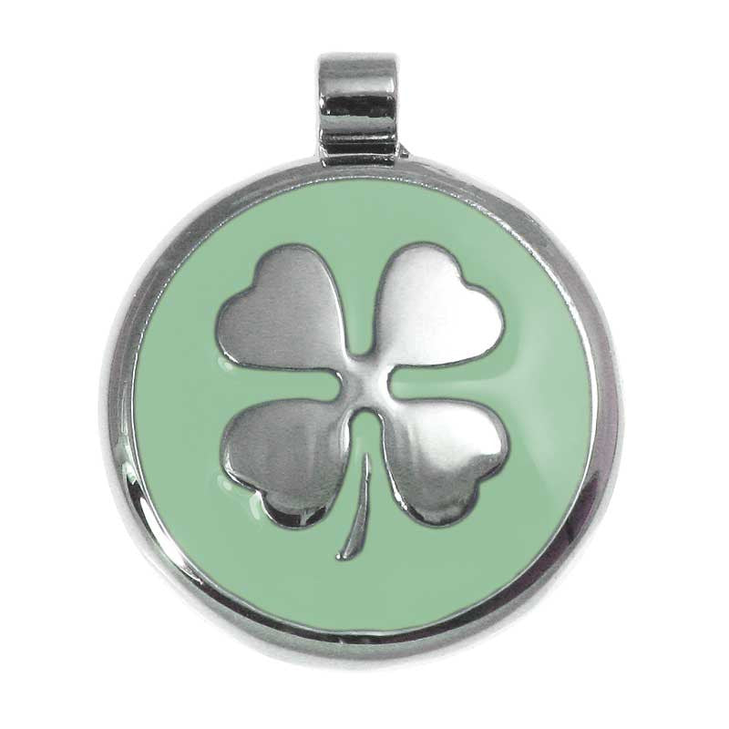 LuckyPet clover jewelry pet ID tag in mint