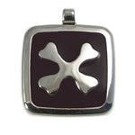 LuckyPet crossed-bones jewelry pet ID tag in black