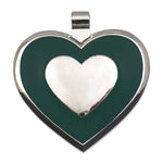 LuckyPet heart-shaped jewelry pet ID tag in green