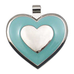 LuckyPet heart-shaped jewelry pet ID tag in mint