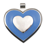 LuckyPet heart-shaped jewelry pet ID tag in sky blue