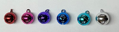 LuckyPet bell color chart: Silver, Pink, Red, Purple, Dark Blue, Sky Blue, and Black