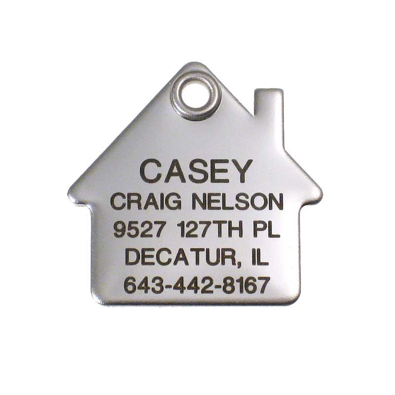 Metal House stainless steel pet ID tag