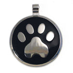 LuckyPet paw jewelry pet ID tag in black