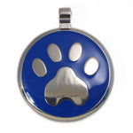 LuckyPet paw jewelry pet ID tag in blue