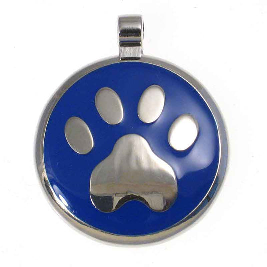 LuckyPet paw jewelry pet ID tag in blue