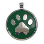 LuckyPet paw jewelry pet ID tag in green