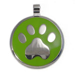 LuckyPet paw jewelry pet ID tag in lime