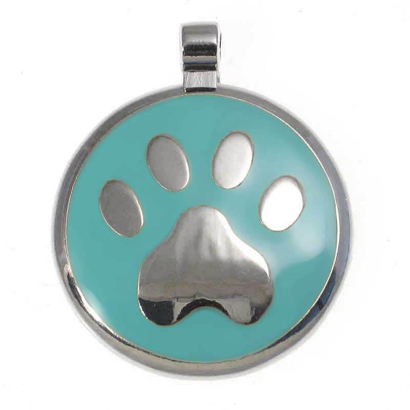 LuckyPet paw jewelry pet ID tag in mint