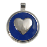 LuckyPet round-heart jewelry pet ID tag in blue