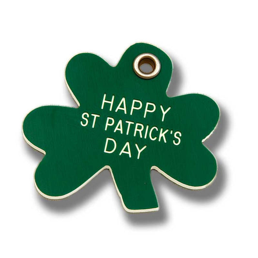 Shamrock pet ID tag