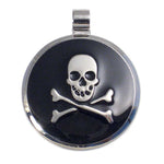 LuckyPet skull jewelry pet ID tag in black