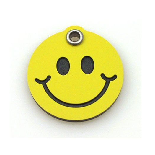 Smiley Face pet ID tag