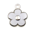 Tiny Flower Shaped Jewelry Tag - white