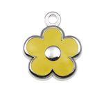 Tiny Flower Shaped Jewelry Tag - yellow