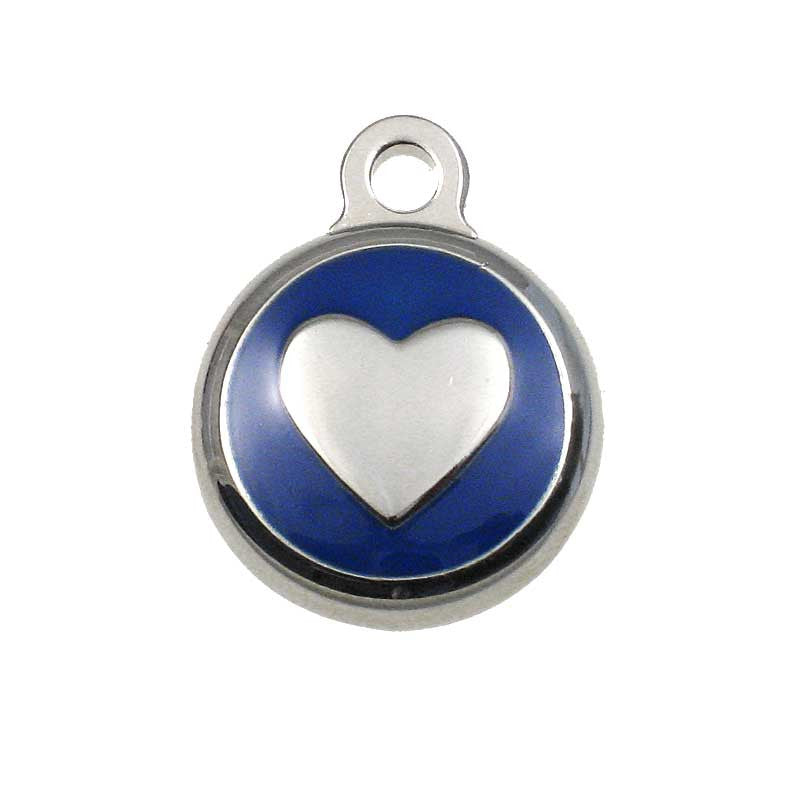Tiny Heart Jewelry Tag - blue