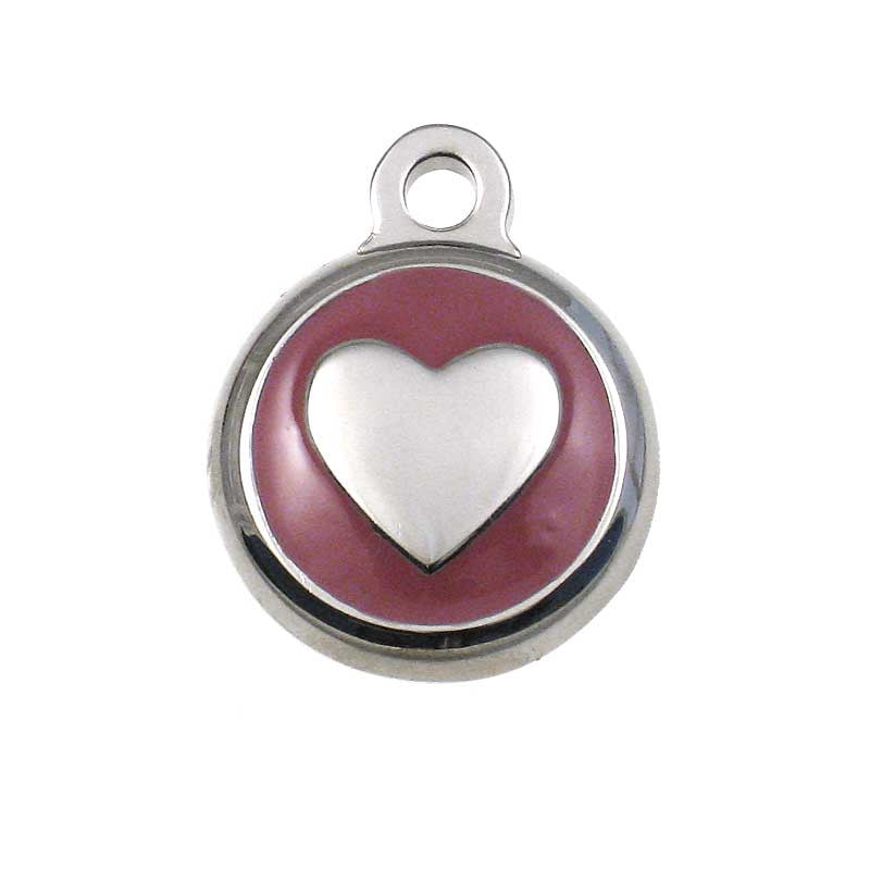 Tiny Heart Jewelry Tag - pink