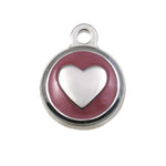 Tiny Heart Jewelry Tag - pink