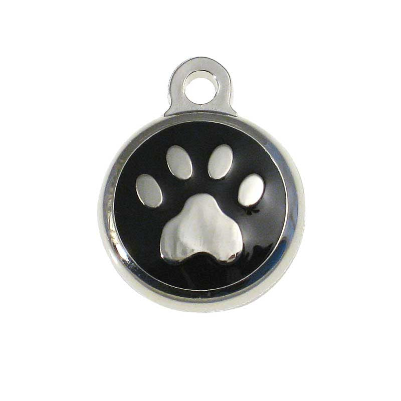 Tiny Paw Jewelry Tag - black