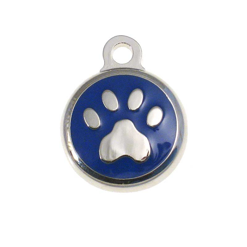 Tiny Paw Jewelry Tag - blue