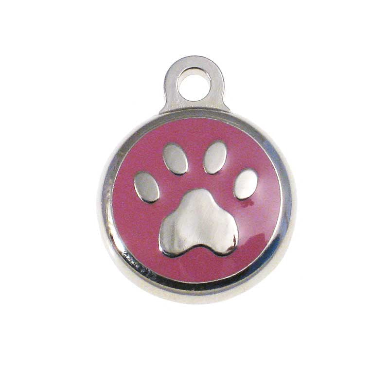 Tiny Paw Jewelry Tag - pink