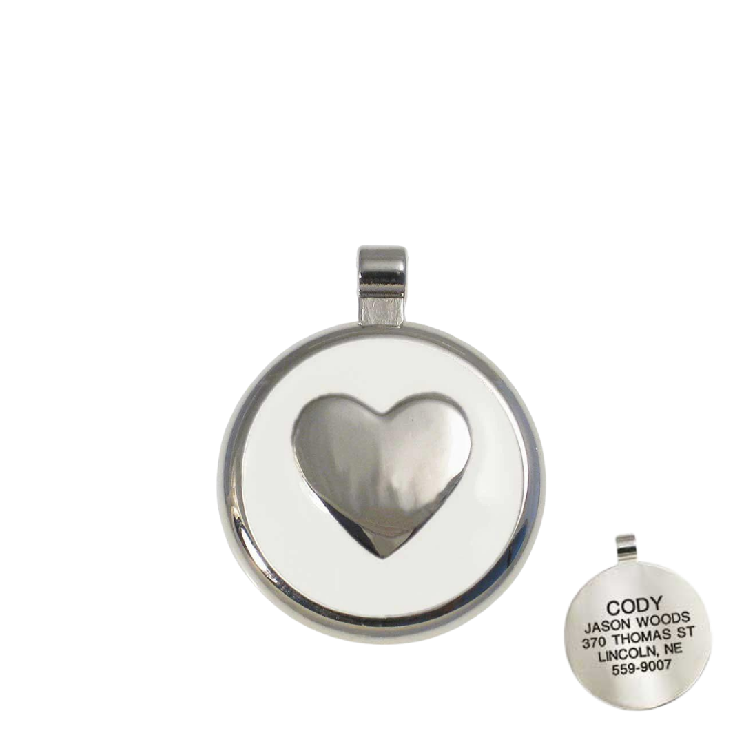 Round Heart Shaped Tag
