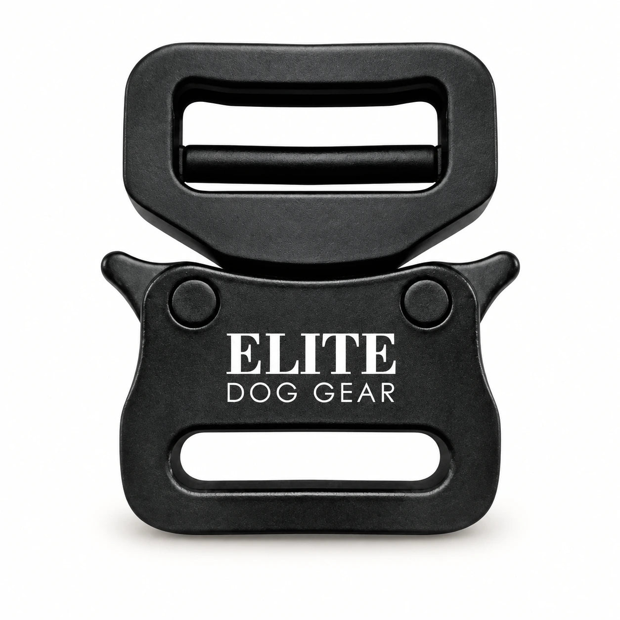 EDG-branded quick-release buckle